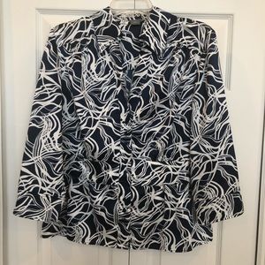 Ann Taylor Peplum style button down